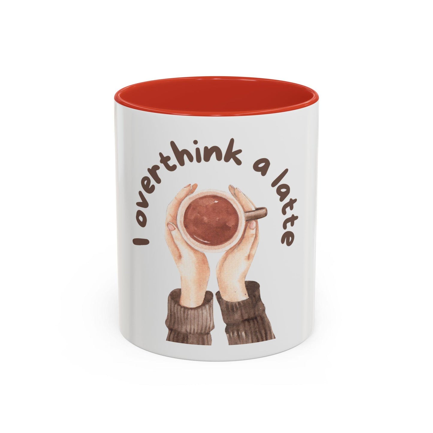 Funny Coffee Mug | I Overthink A Latte | Gift for Her | Anxiety Humor Mug | Coffee Lover Gift | Overthinking Gift | Best Friend Gift