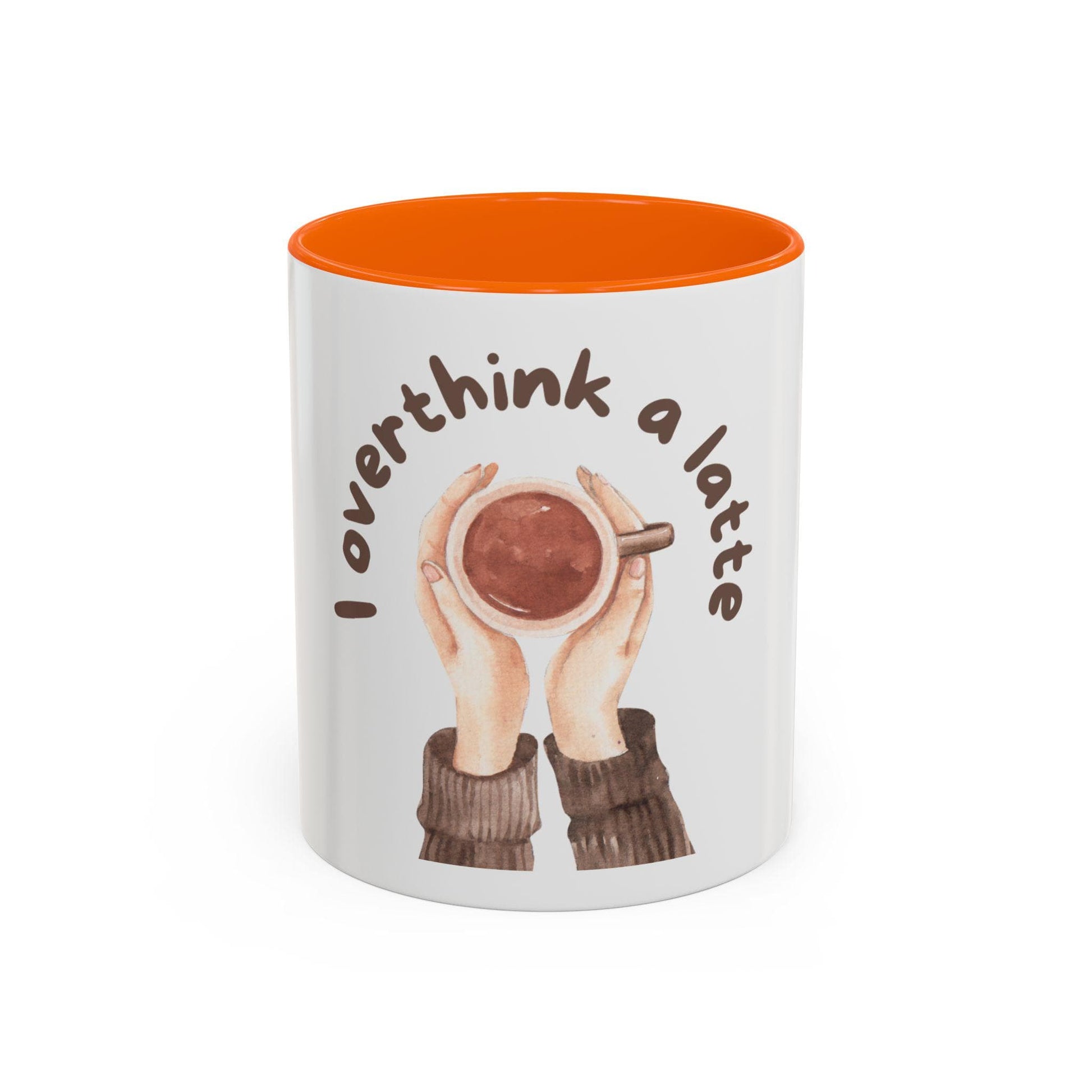 Funny Coffee Mug | I Overthink A Latte | Gift for Her | Anxiety Humor Mug | Coffee Lover Gift | Overthinking Gift | Best Friend Gift