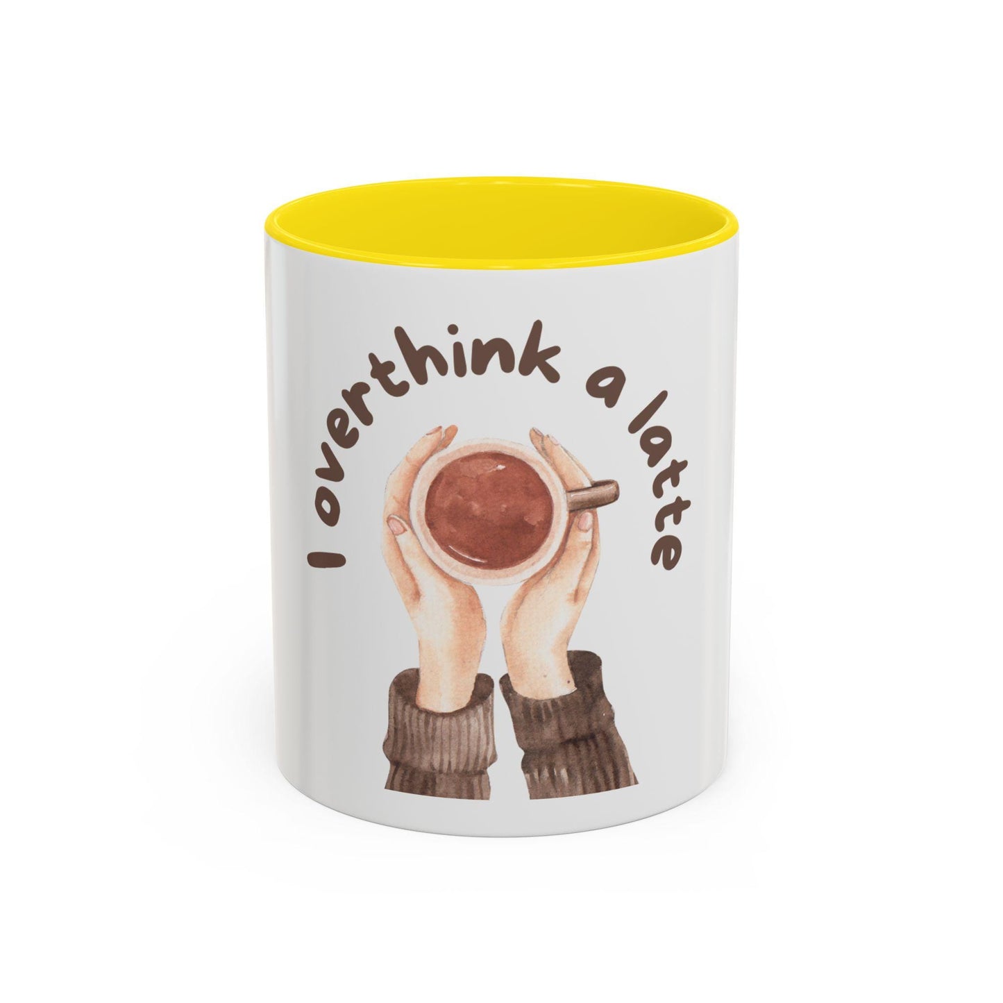 Funny Coffee Mug | I Overthink A Latte | Gift for Her | Anxiety Humor Mug | Coffee Lover Gift | Overthinking Gift | Best Friend Gift