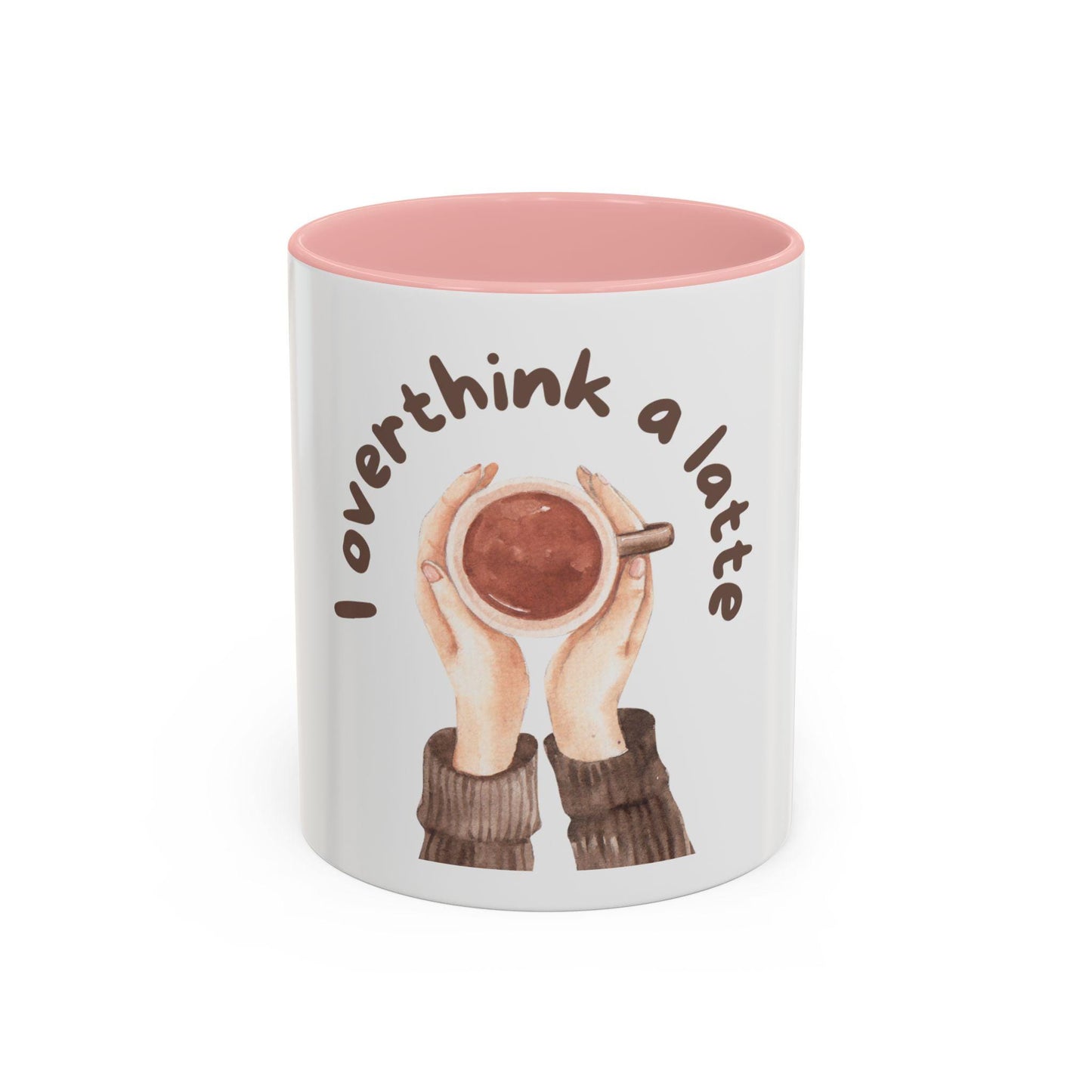 Funny Coffee Mug | I Overthink A Latte | Gift for Her | Anxiety Humor Mug | Coffee Lover Gift | Overthinking Gift | Best Friend Gift