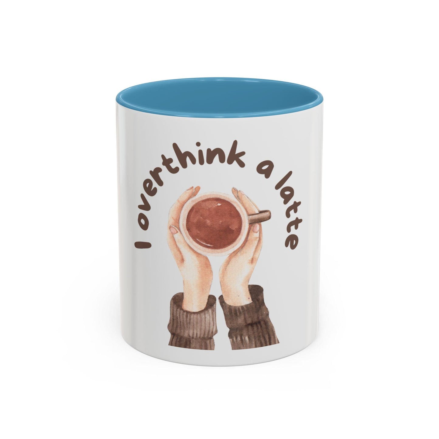 Funny Coffee Mug | I Overthink A Latte | Gift for Her | Anxiety Humor Mug | Coffee Lover Gift | Overthinking Gift | Best Friend Gift