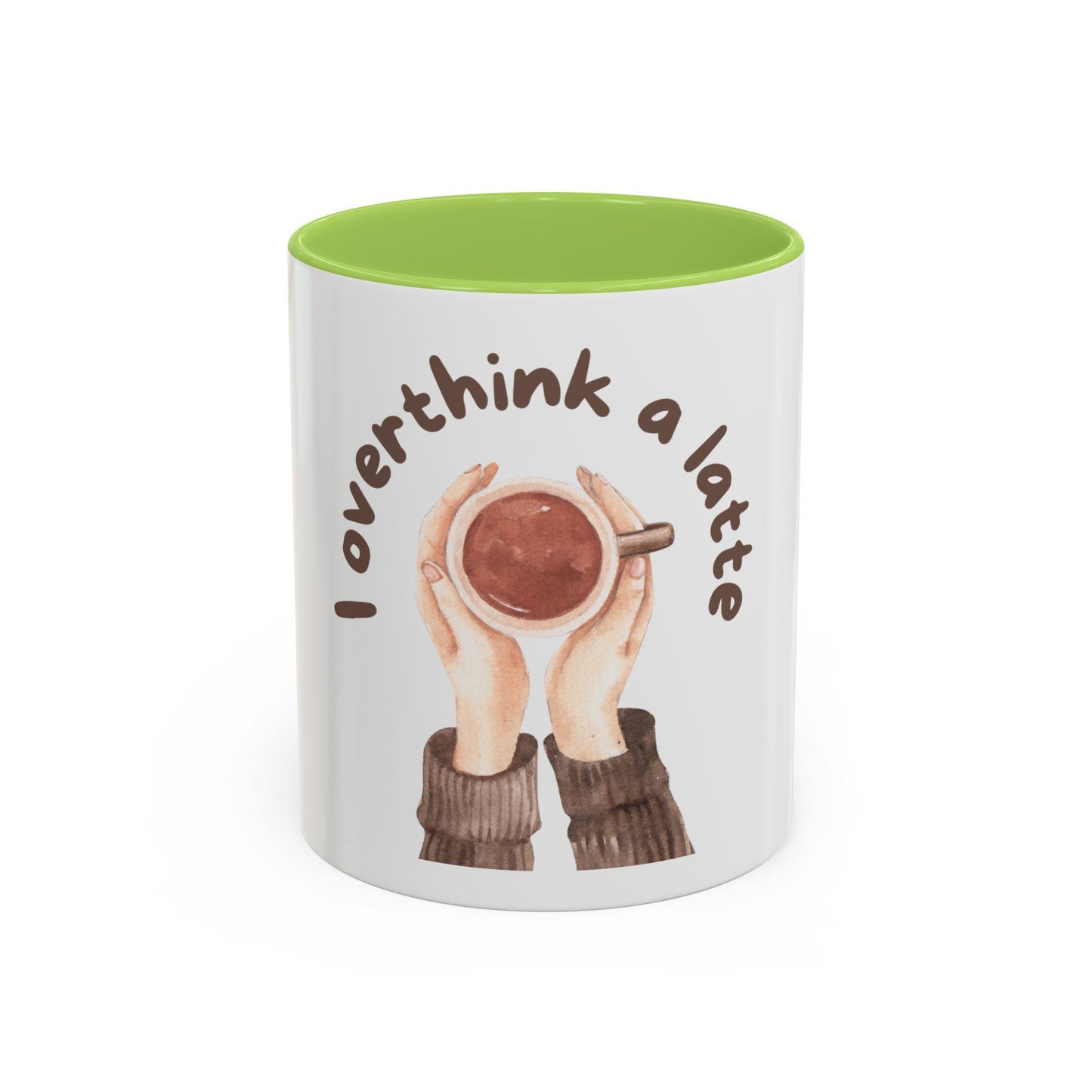 Funny Coffee Mug | I Overthink A Latte | Gift for Her | Anxiety Humor Mug | Coffee Lover Gift | Overthinking Gift | Best Friend Gift