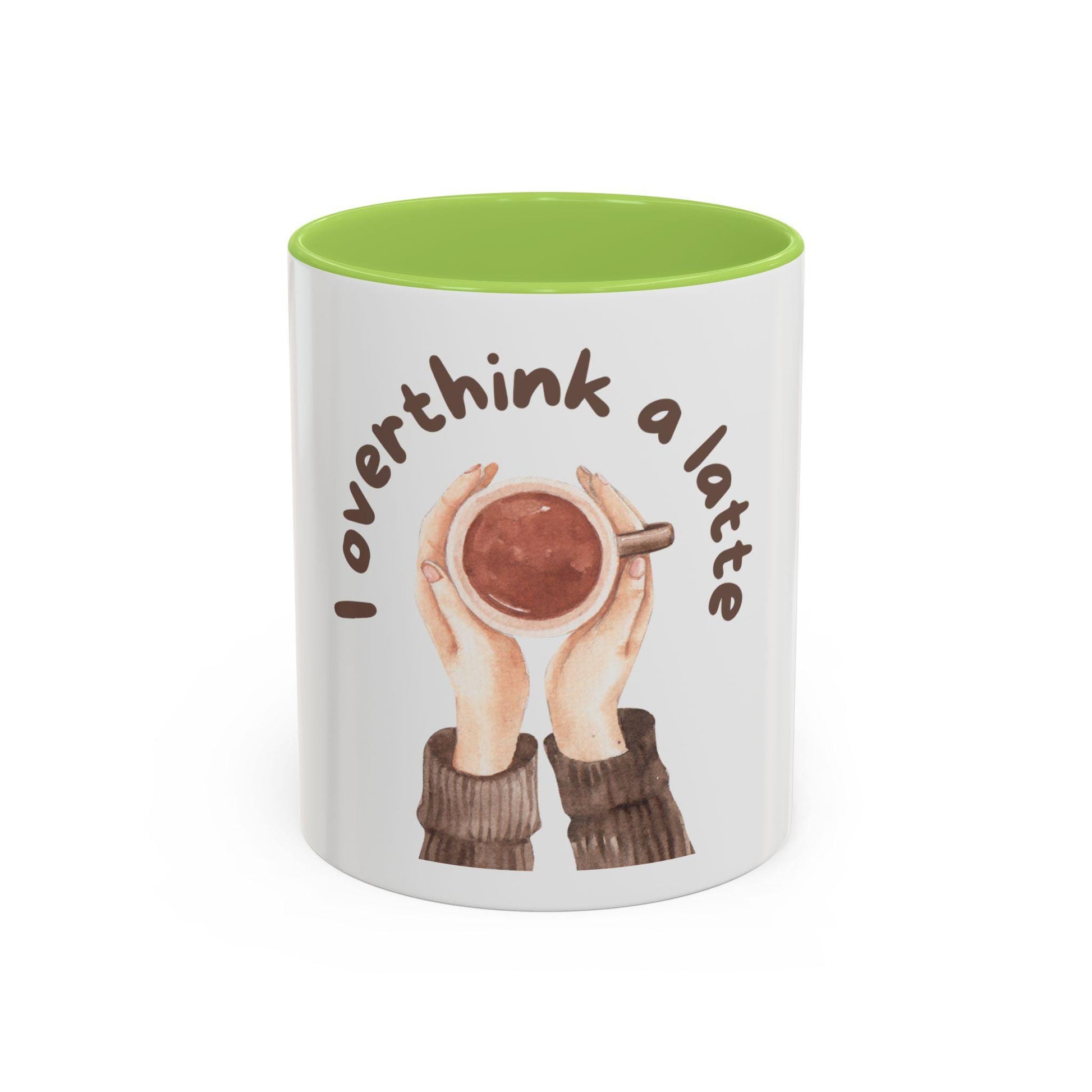 Funny Coffee Mug | I Overthink A Latte | Gift for Her | Anxiety Humor Mug | Coffee Lover Gift | Overthinking Gift | Best Friend Gift